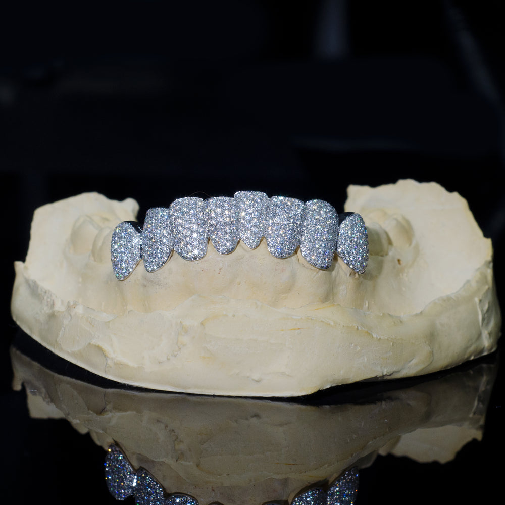 Custom Moissanite Grillz bottom teeth