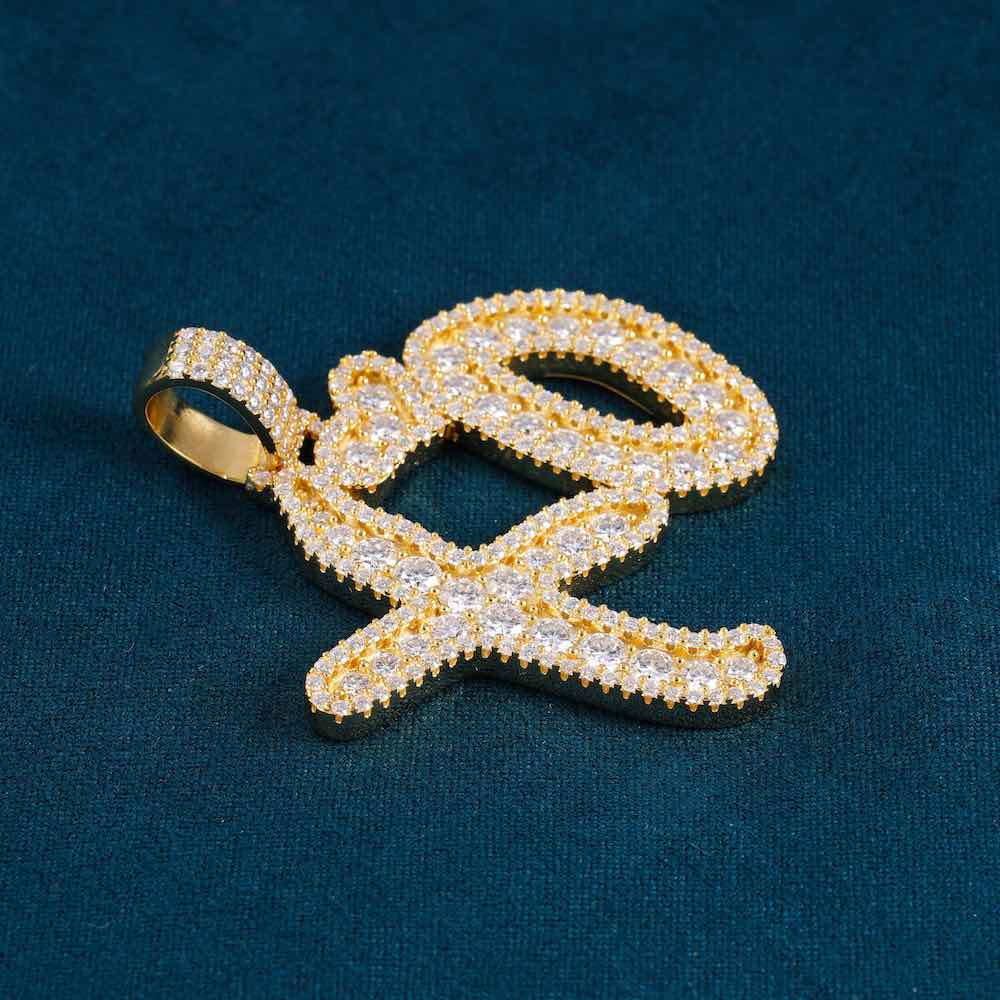 XO Necklace Pendant 14K Gold