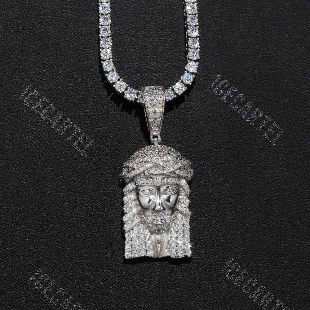 icecartel jesus custom pendant 14k gold close up