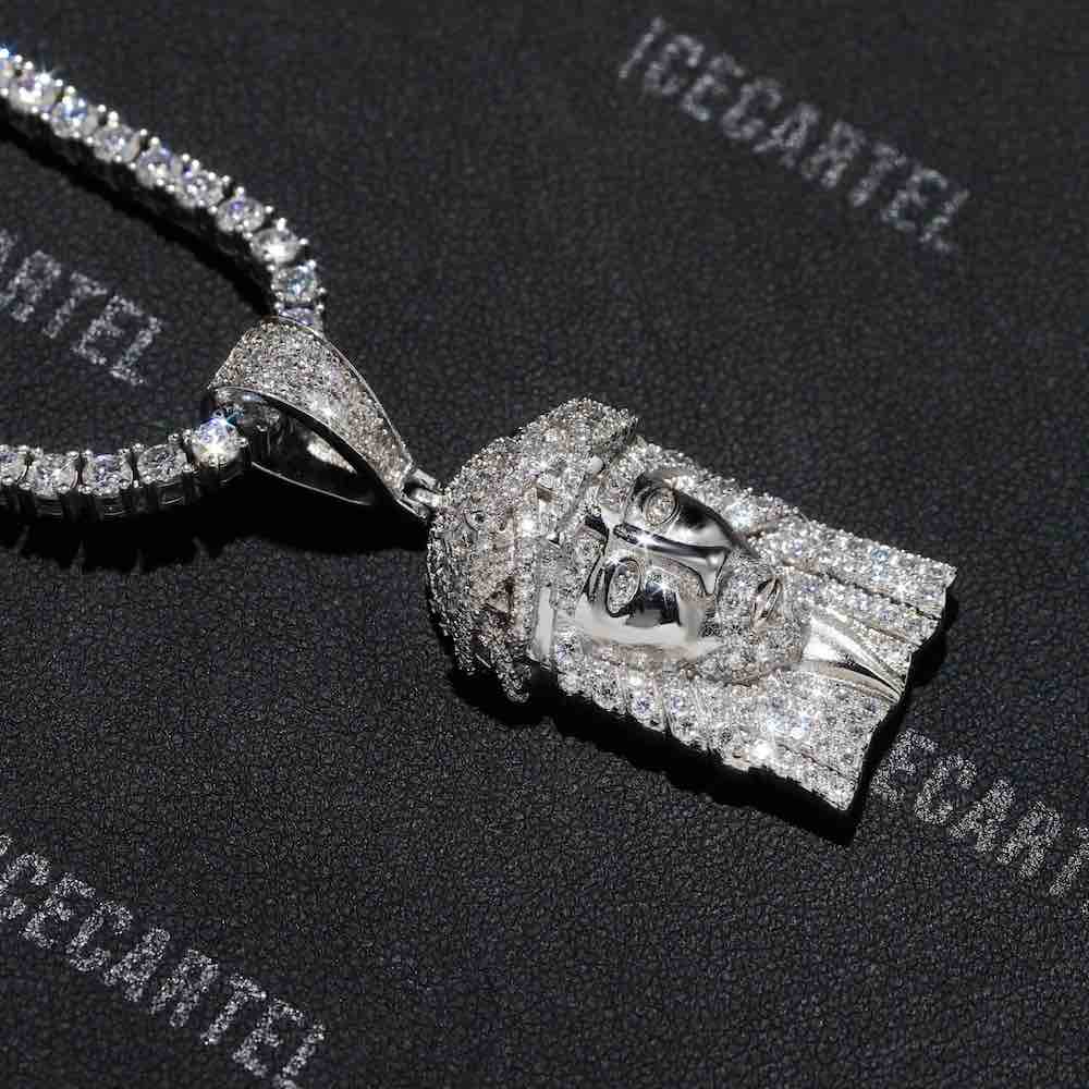 icecartel jesus custom pendant 14k gold side