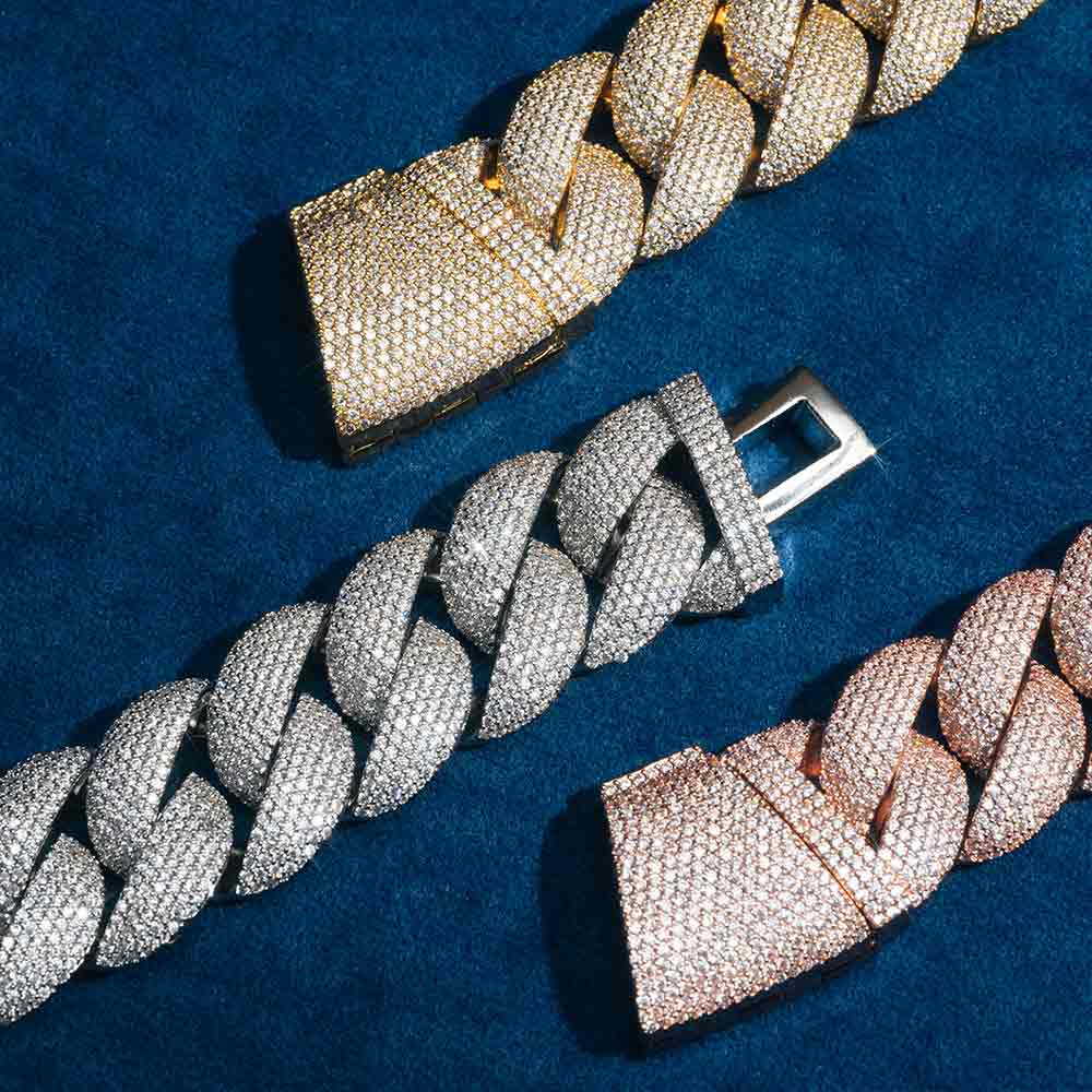 mens 6 row miami cuban link bracelet clasp2