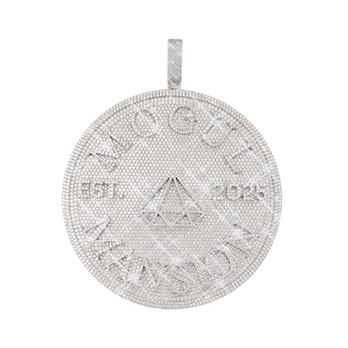 mogul custom moissanite circle pendant 14k gold icecartel main