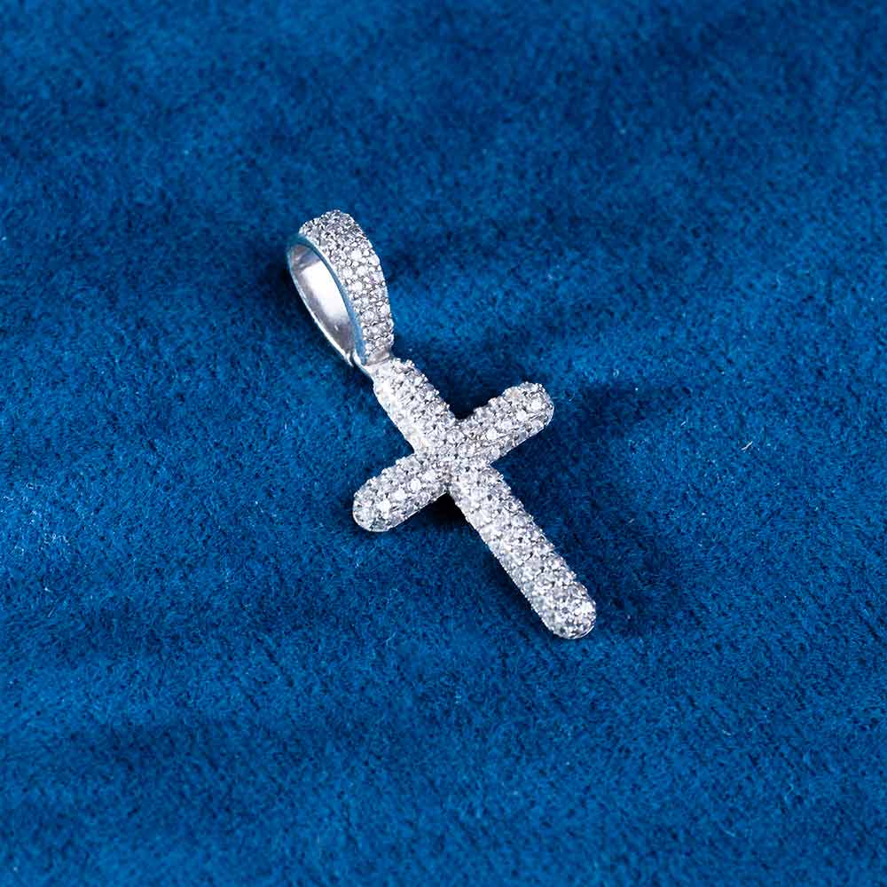 moissanite-2-row-cross-pendant-14k-white-gold-real