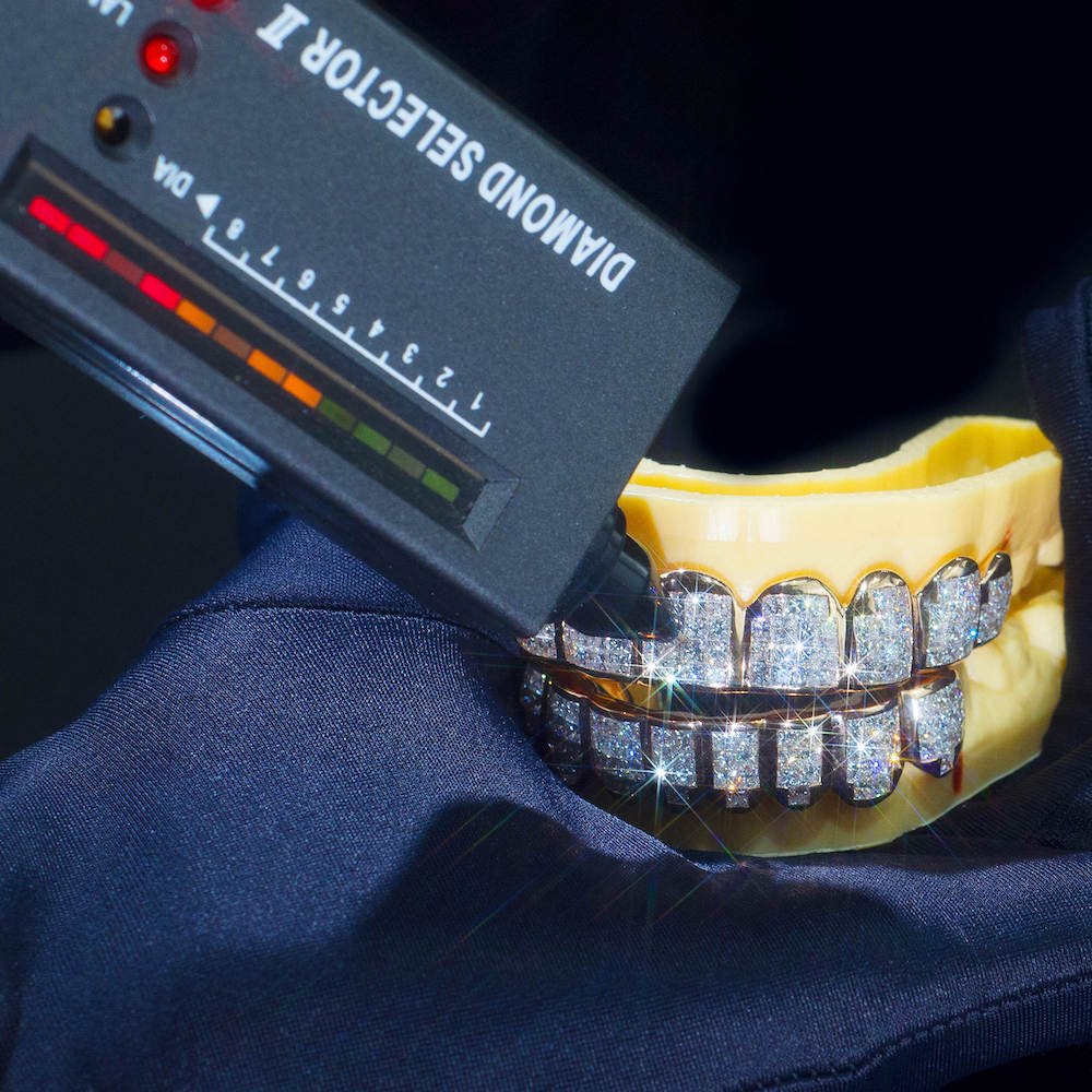 moissanite baguette diamond grillz diamond tester