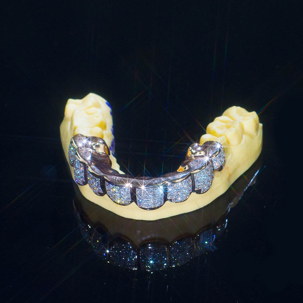 moissanite baguette diamond grillz