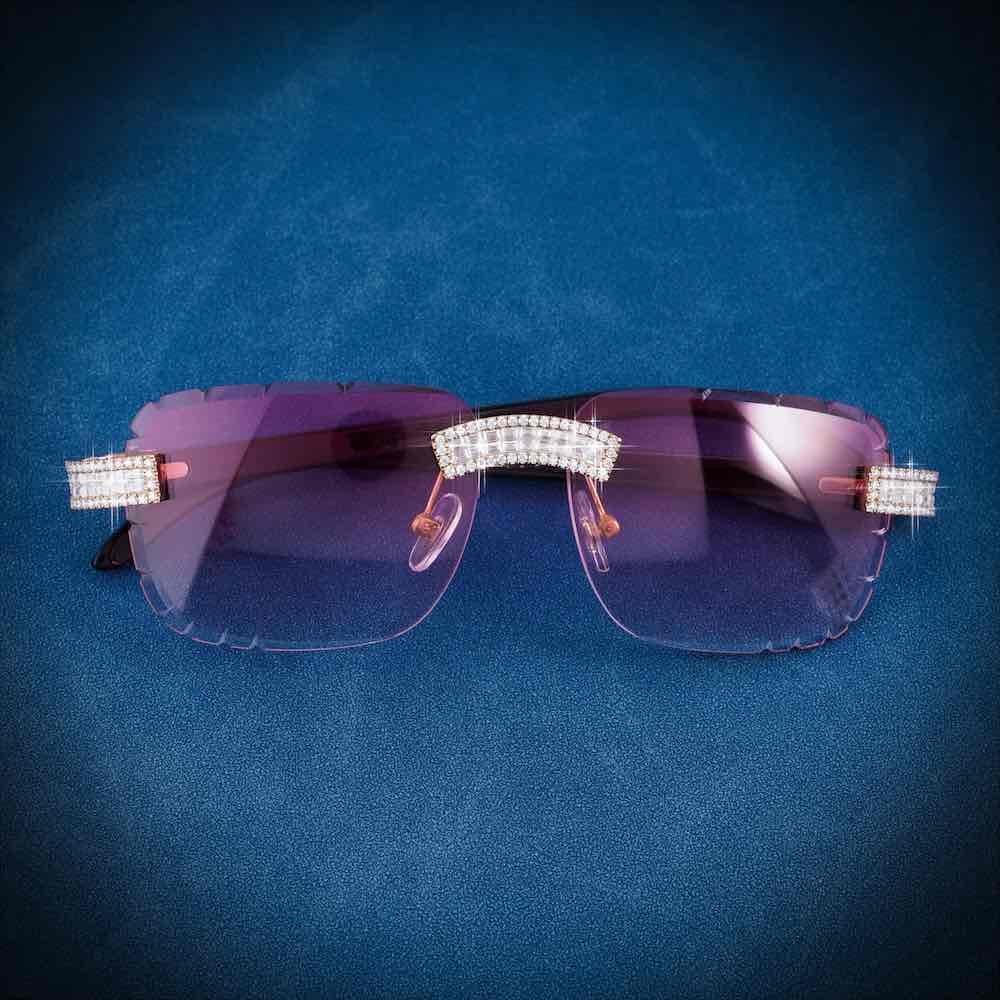 Moissanite Baguette Sunglasses