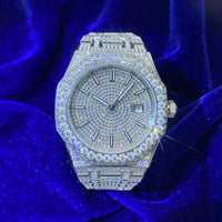 moissanite bust down watch