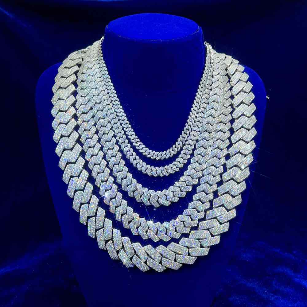 moissanite cuban chain