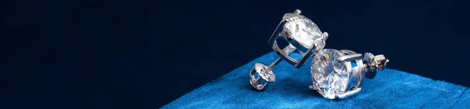 moissanite earrings screw back
