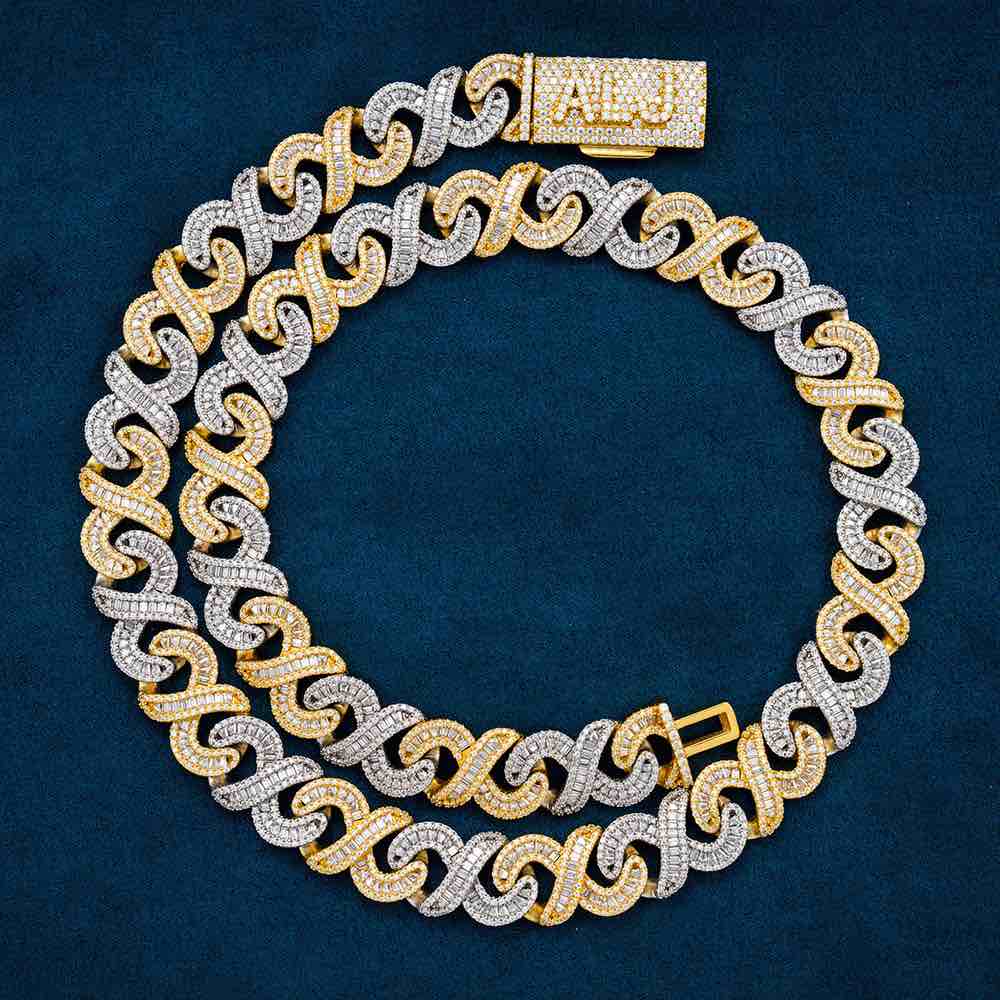 Moissanite Infinity Link Chain Icecartel