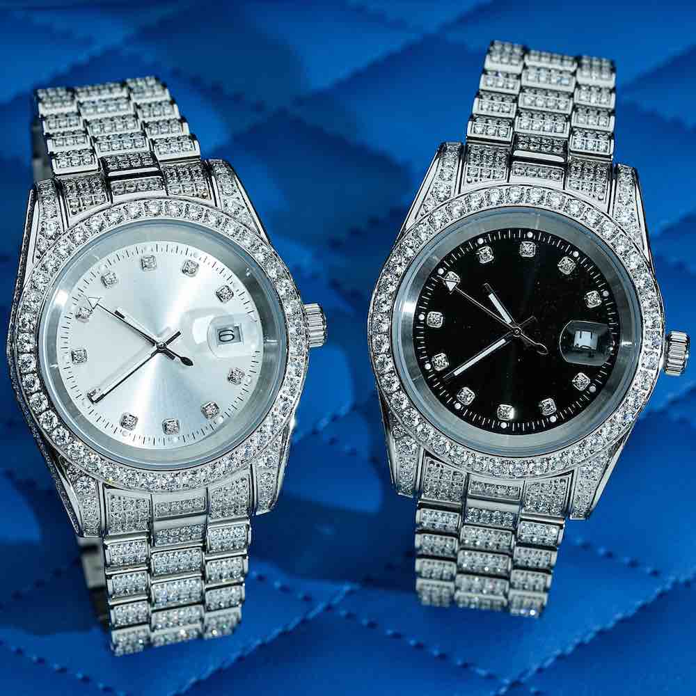 Moissanite Watch Mens