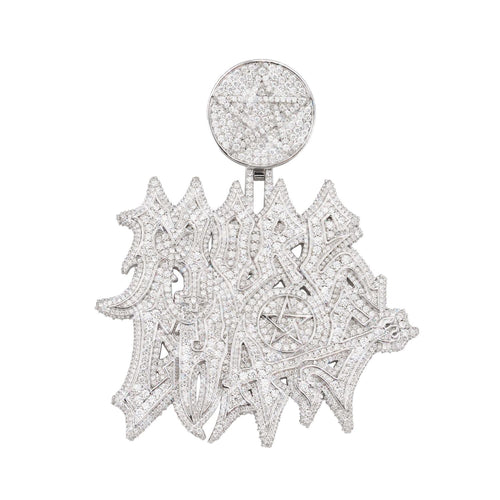 more chaos custom moissanite name pendant 14k gold icecartel main