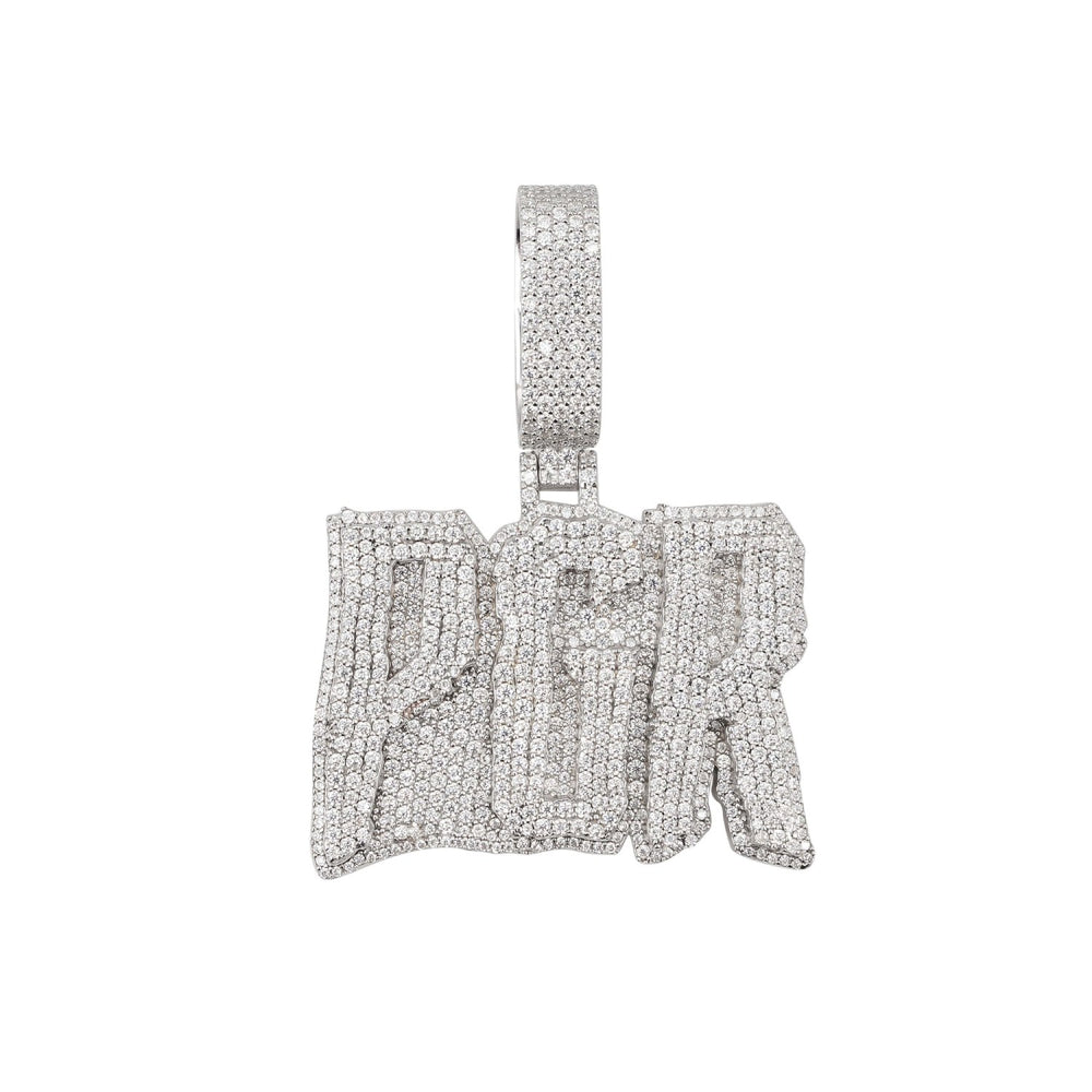 pgr custom moissanite pendant 14k gold icecartel white