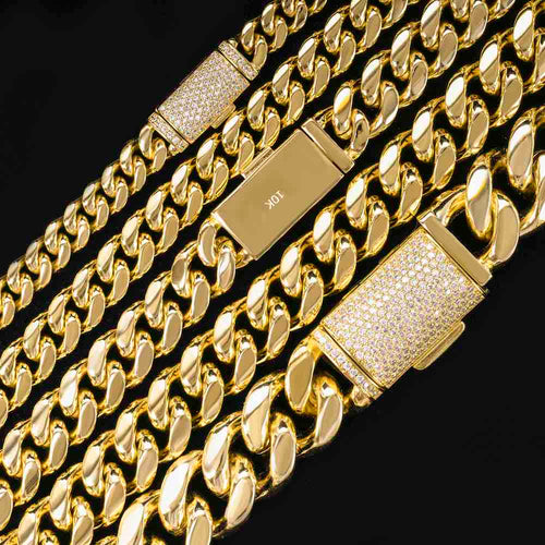 plain cuban link chain clasp stamp