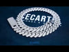 mens 925 silver 3 row moissanite 20mm cuban link chain 14k white gold review