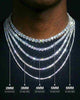 S925 Silver Moissanite Tennis Chain 14K Gold (ALL SIZES)