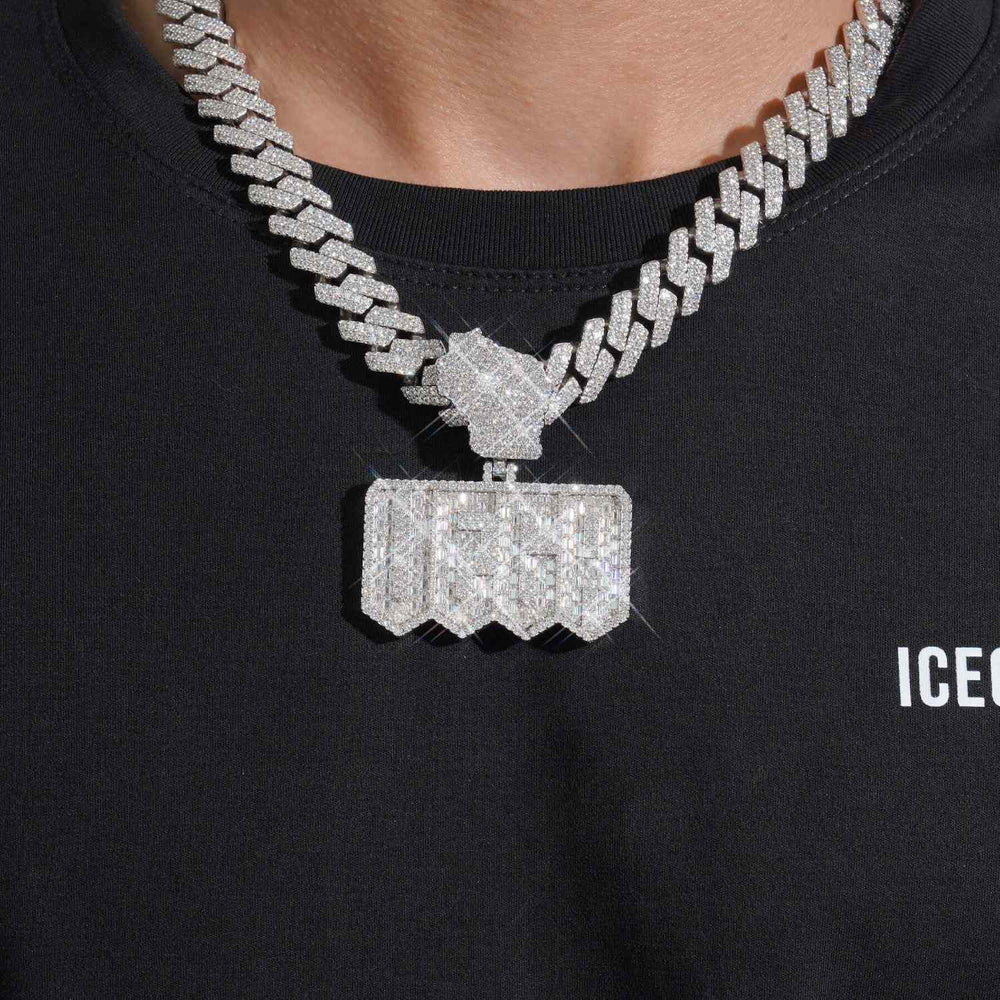 vega custom moissanite name pendant 14k gold icecartel model