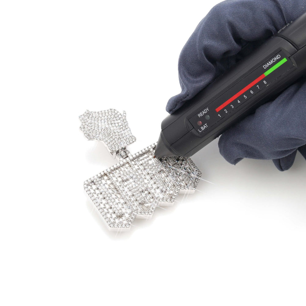 vega custom moissanite name pendant 14k gold icecartel test