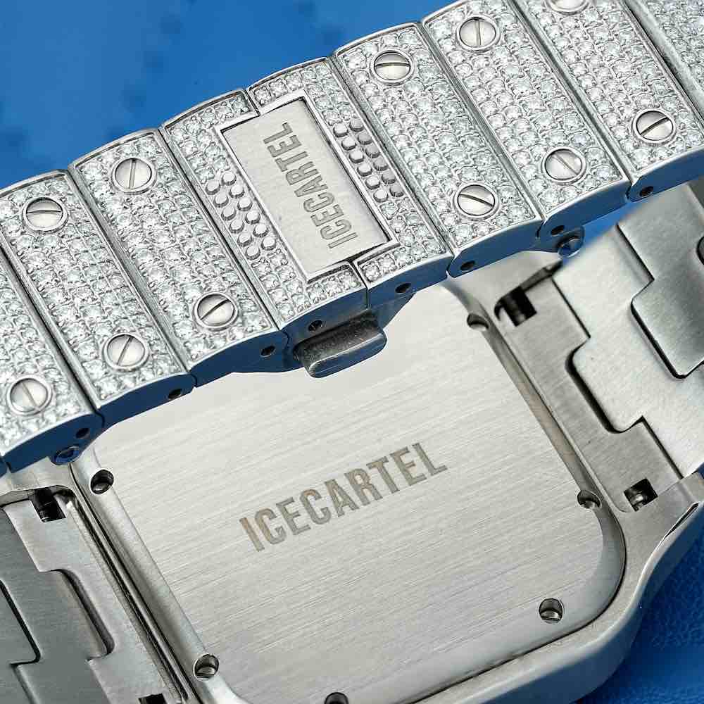 VVS Moissanite watch back