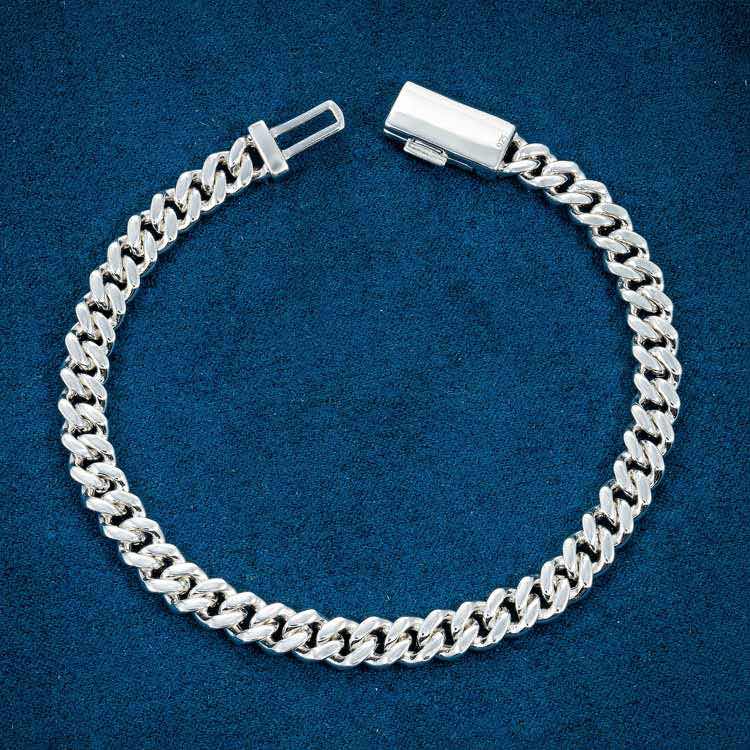10mm moissanite miami cuban link bracelet mens ice diamond hip hop backside
