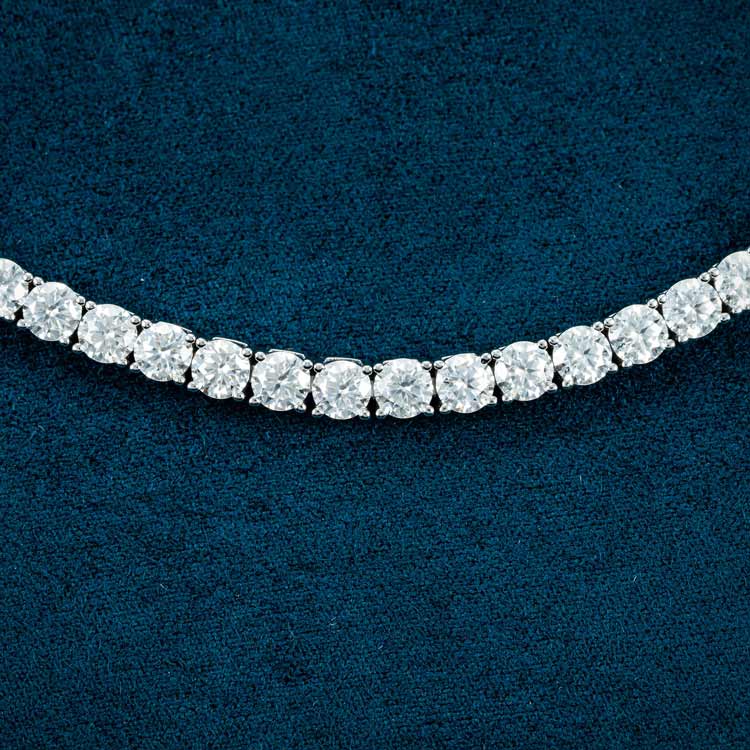 4mm moissanite diamond tennis bracelet for men white gold thin close