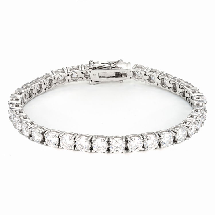 5mm moissanite tennis bracelet diamonds ice hip hop background