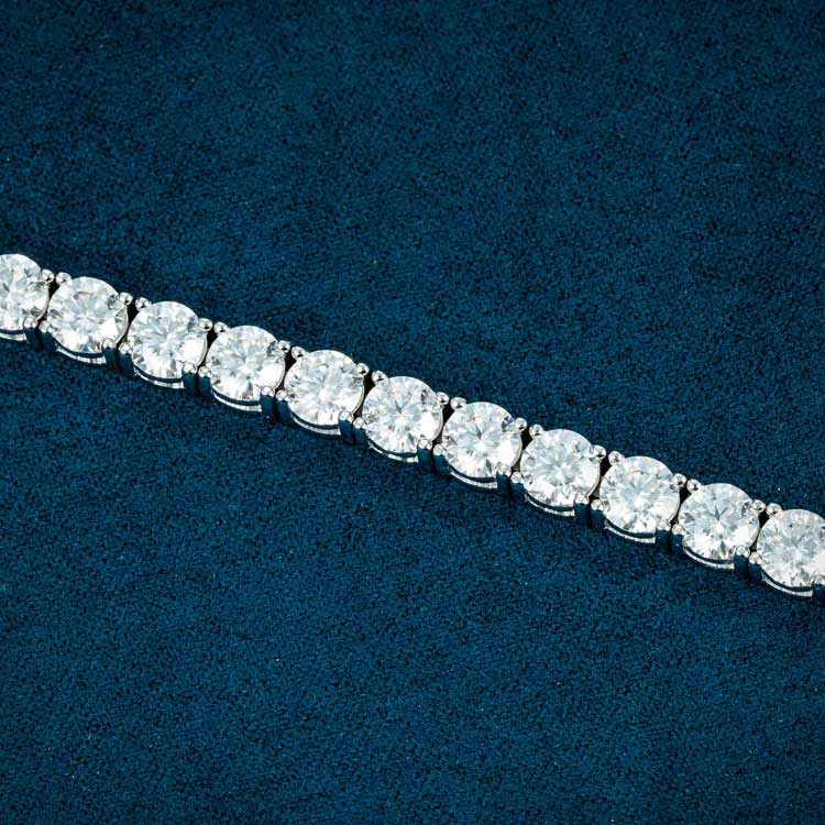 5mm moissanite tennis bracelet diamonds ice hip hop close