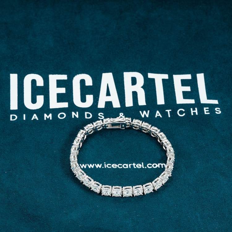 6mm moissanite tennis bracelet white gold icey icecartel