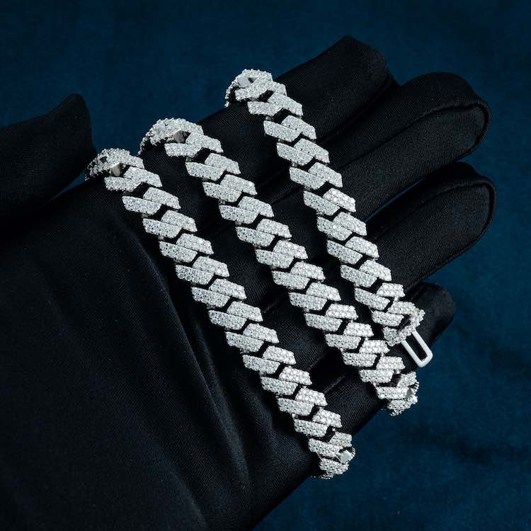 icecartel moissanite 10mm 22inch cuban link chain hand