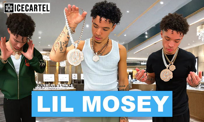 Lil Mosey Gets a New Custom 14K Gold Diamond Pendant from IceCartel™