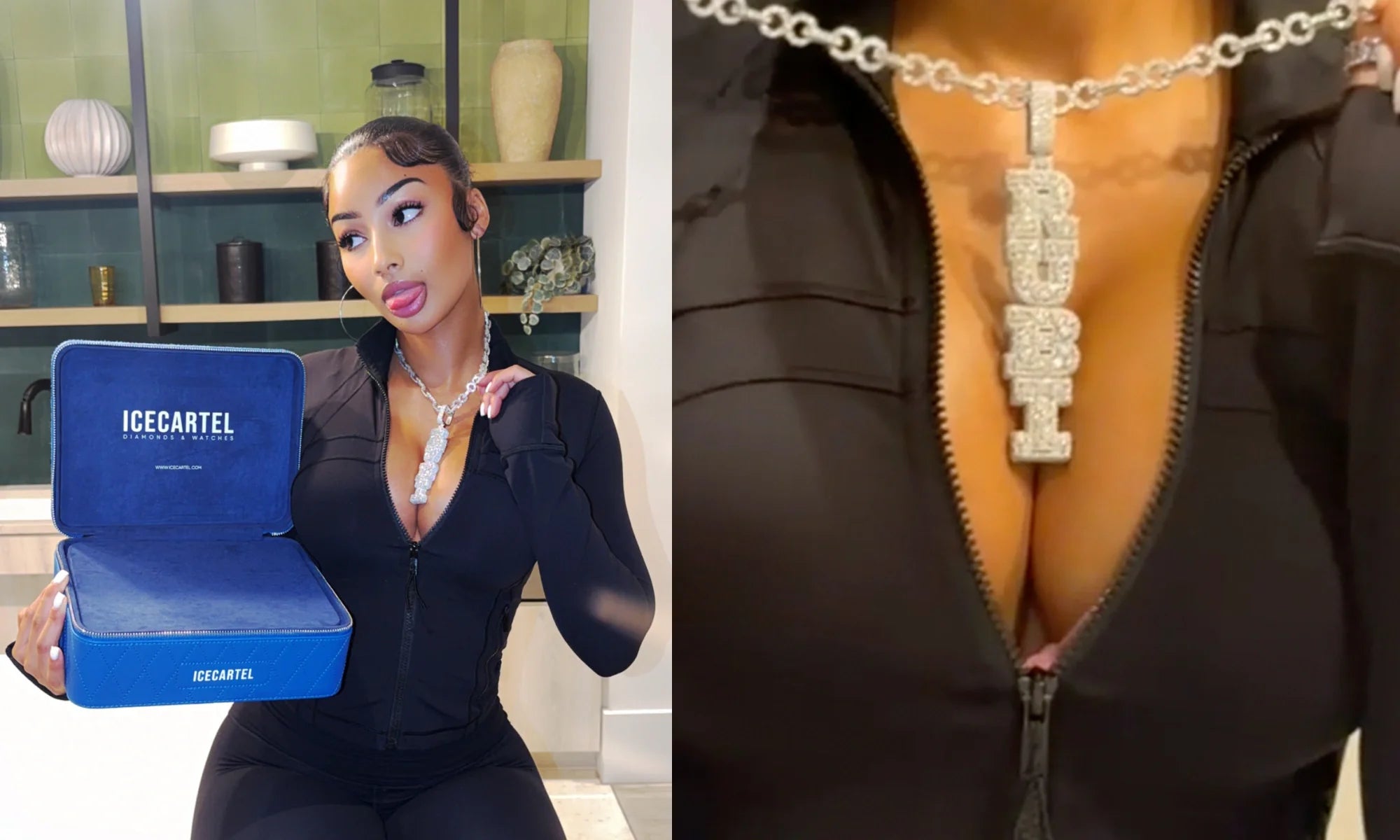 RUBI ROSE Gets a CRAZY Custom Iced Out Chain from ICECARTEL