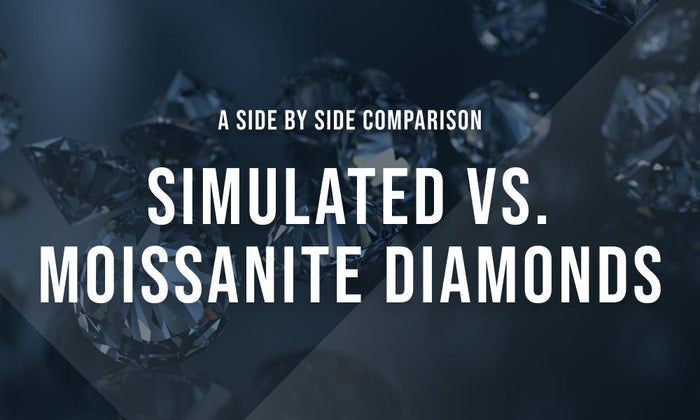 Simulated Diamond vs. Moissanite: A Side-by-Side Comparison