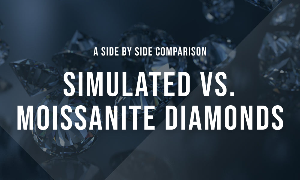 Simulated Diamonds vs. Moissanite
