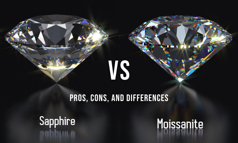 White sapphire vs. moissanite