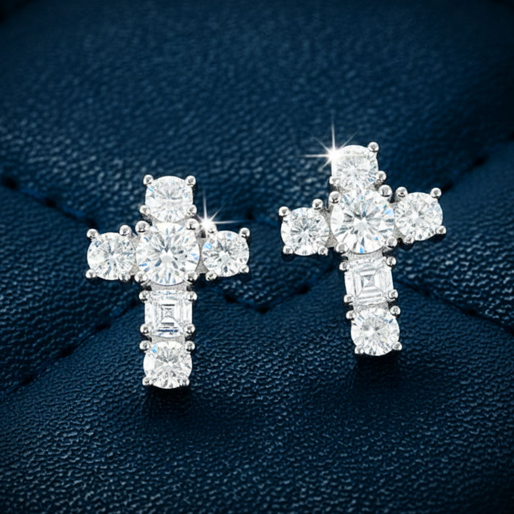 cross earrings