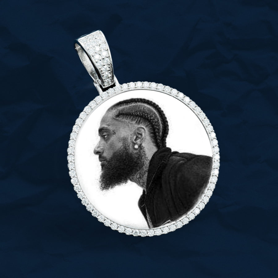 Moissanite Photo Pendant