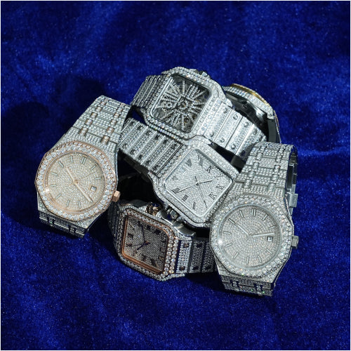 Montres Iced Out Bust Down