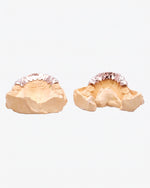 10 on 10 VVS Moissanite Prong Diamond Grillz - Rose Gold