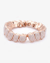 10 on 10 VVS Moissanite Prong Diamond Grillz - Rose Gold