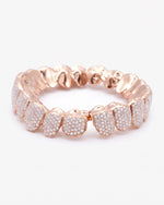 10 on 10 VVS Moissanite Prong Diamond Grillz - Rose Gold