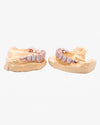 10 on 10 VVS Moissanite Prong Diamond Grillz - Rose Gold