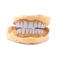 10 on 10 vvs moissanite diamond grillz prong set 3