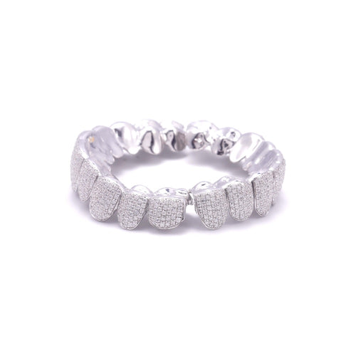 10 on 10 vvs moissanite diamond grillz prong set 4