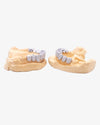 10 on 10 VVS Moissanite Prong Diamond Grillz - White Gold