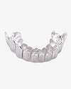 Invisible Set Princess Cut Moissanite Bottom Diamond Grillz - White Gold
