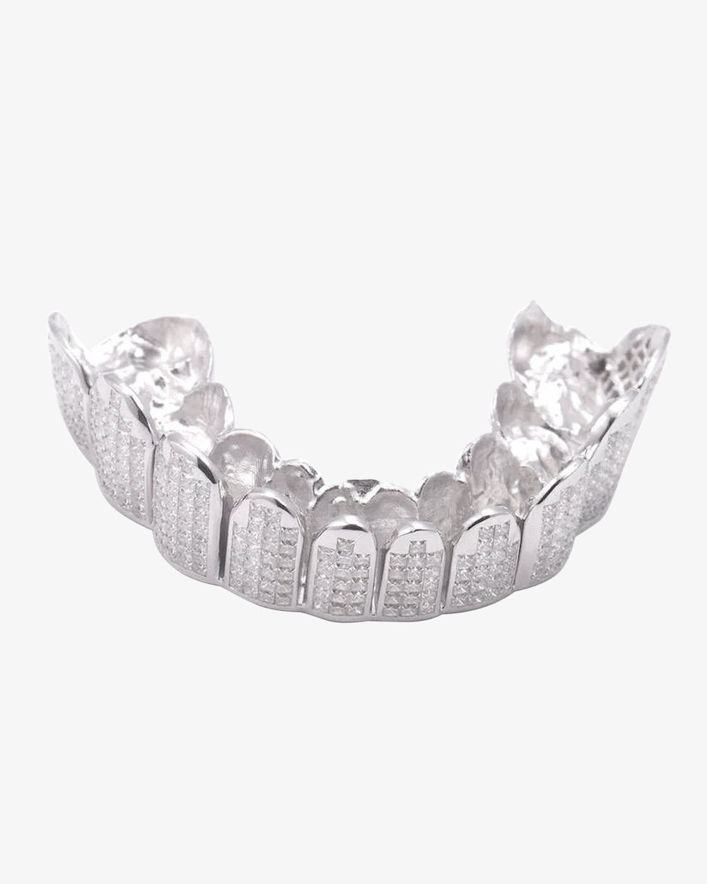 10 on bottom moissanite invisible set grillz white background main
