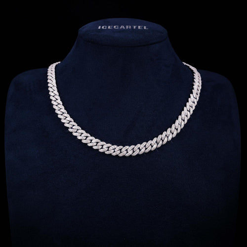 10MM VVS Miami Cuban Link Chain 14K Gold mannequin icecartel