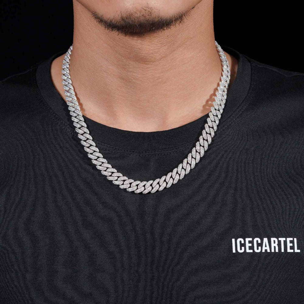 10MM VVS Miami Cuban Link Chain 14K Gold model icecartel