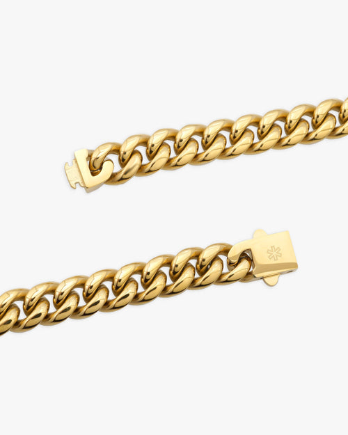 10mm 10k solid gold cuban chain icecartel clasp