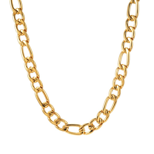 10mm Figaro chain 14k yellow gold icecartel main